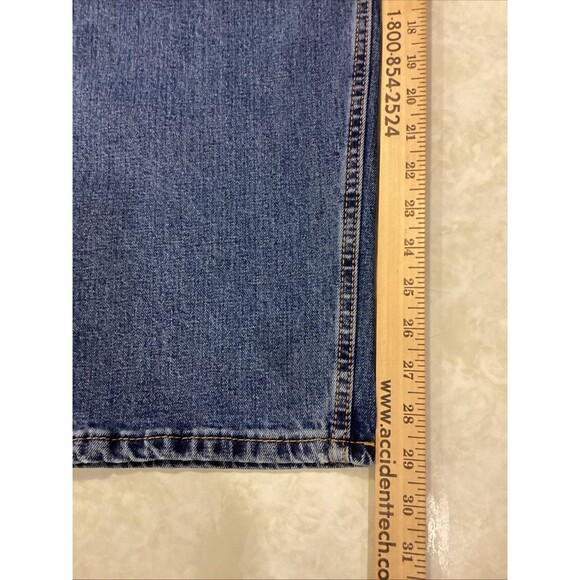 Levi's 505 Mens Regular Fit Med Wash Blue Denim Jeans Sz 38x30 - Picture 6 of 14